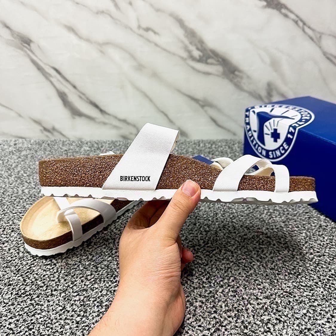 (정품/새상품) BIRKENSTOCK 버켄스탁 남성 마야리 화이트 상품이미지3