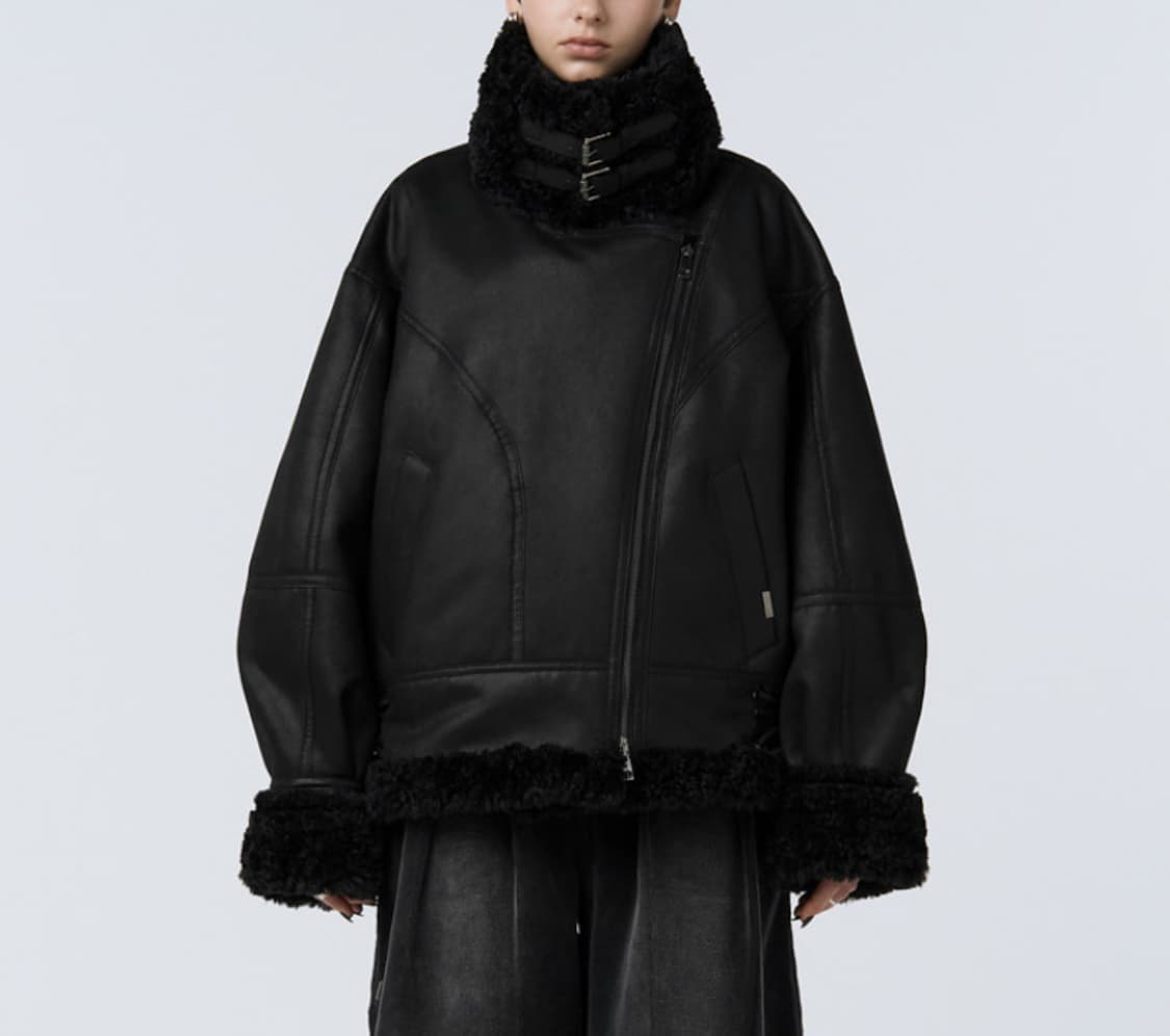 트리밍버드 빈티지시어링무스탕 판매해요 상품이미지1