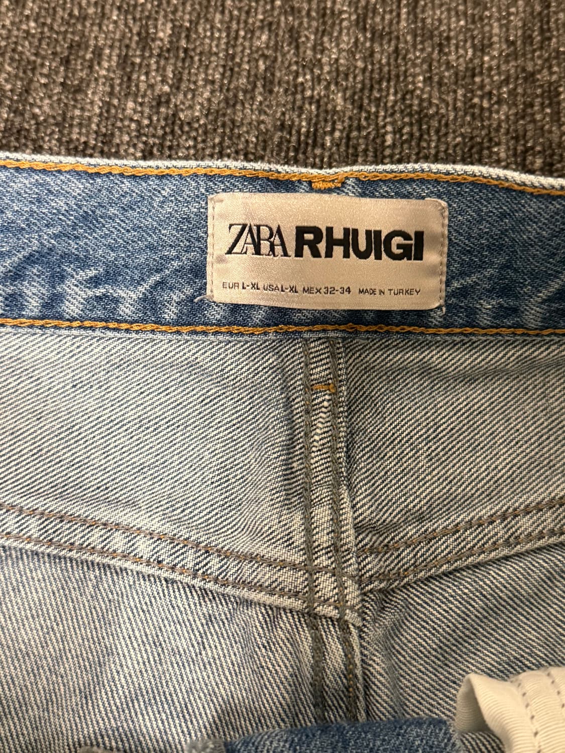 [L-XL] 자라 x 루이지 배기 진 미디움 블루 상품이미지4