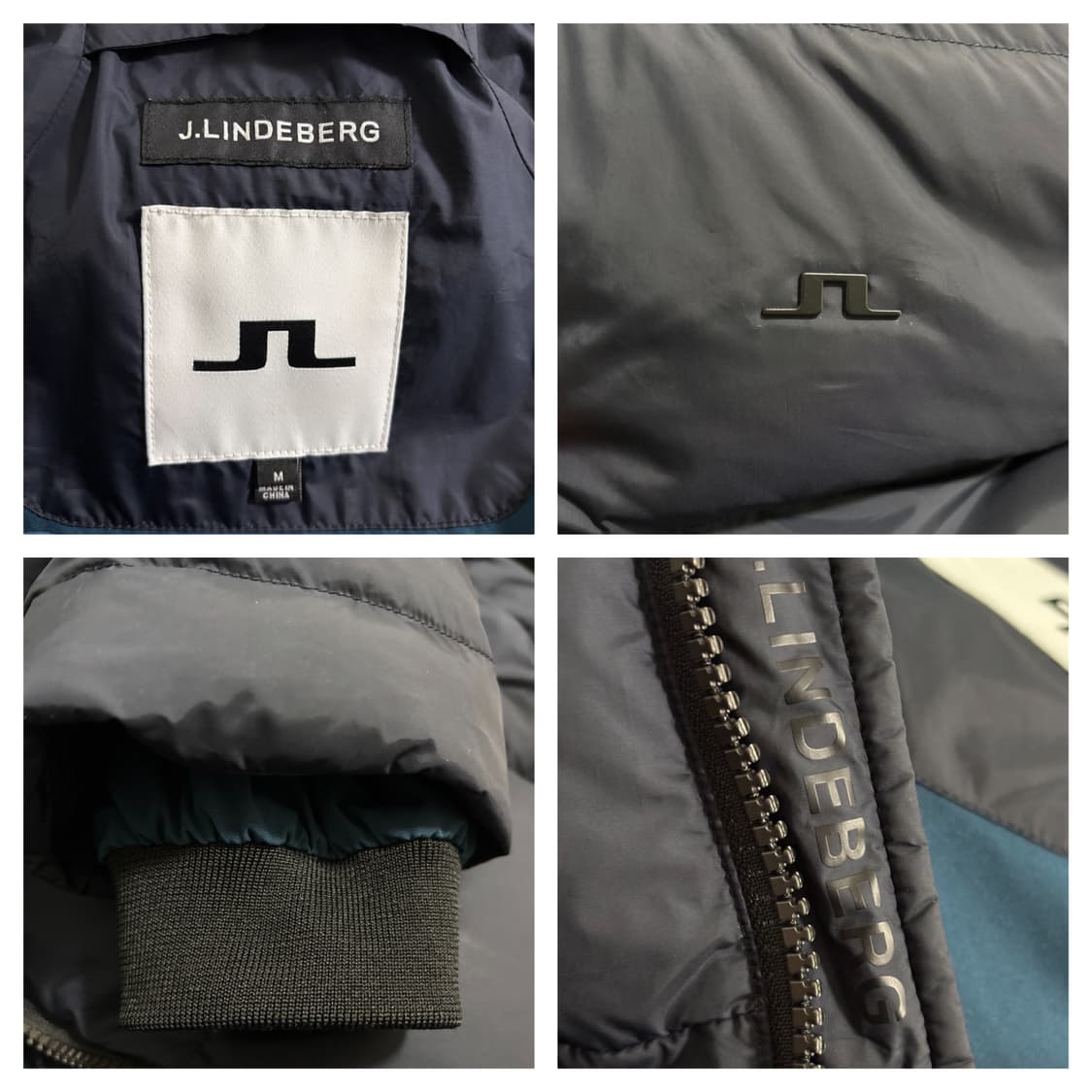 제이린드버그 골프 다운 후드패딩M/네이비 상품이미지5