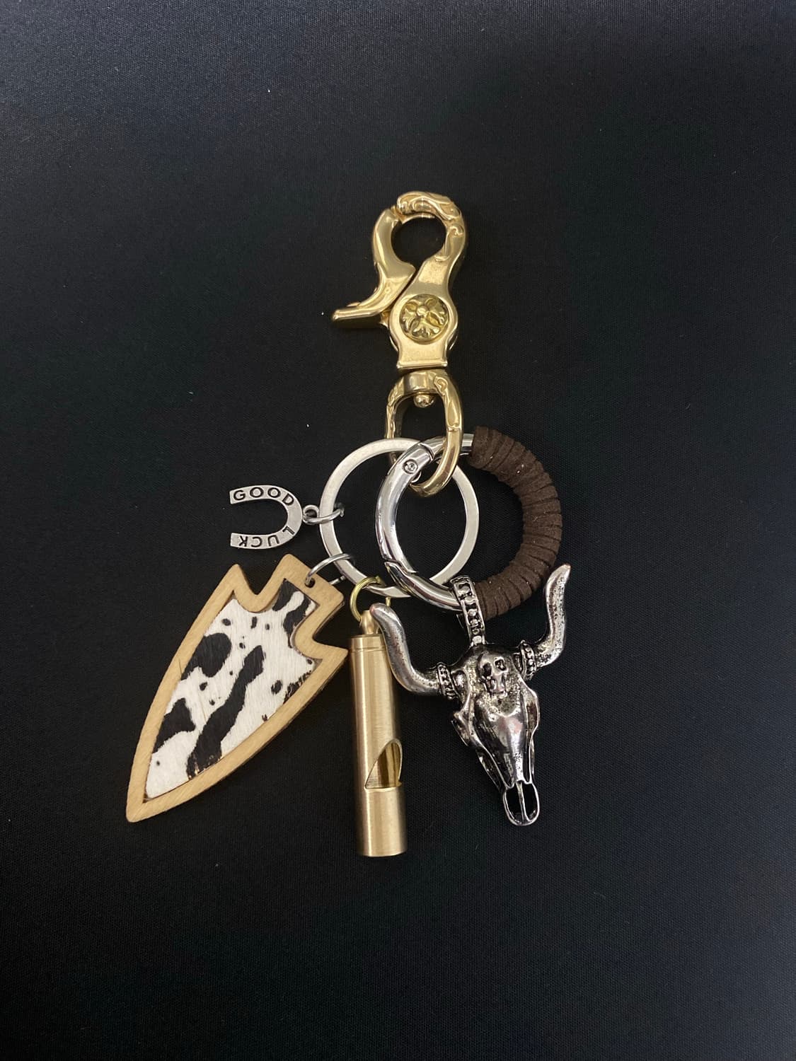 빈티지 bull skull 키링 상품이미지3