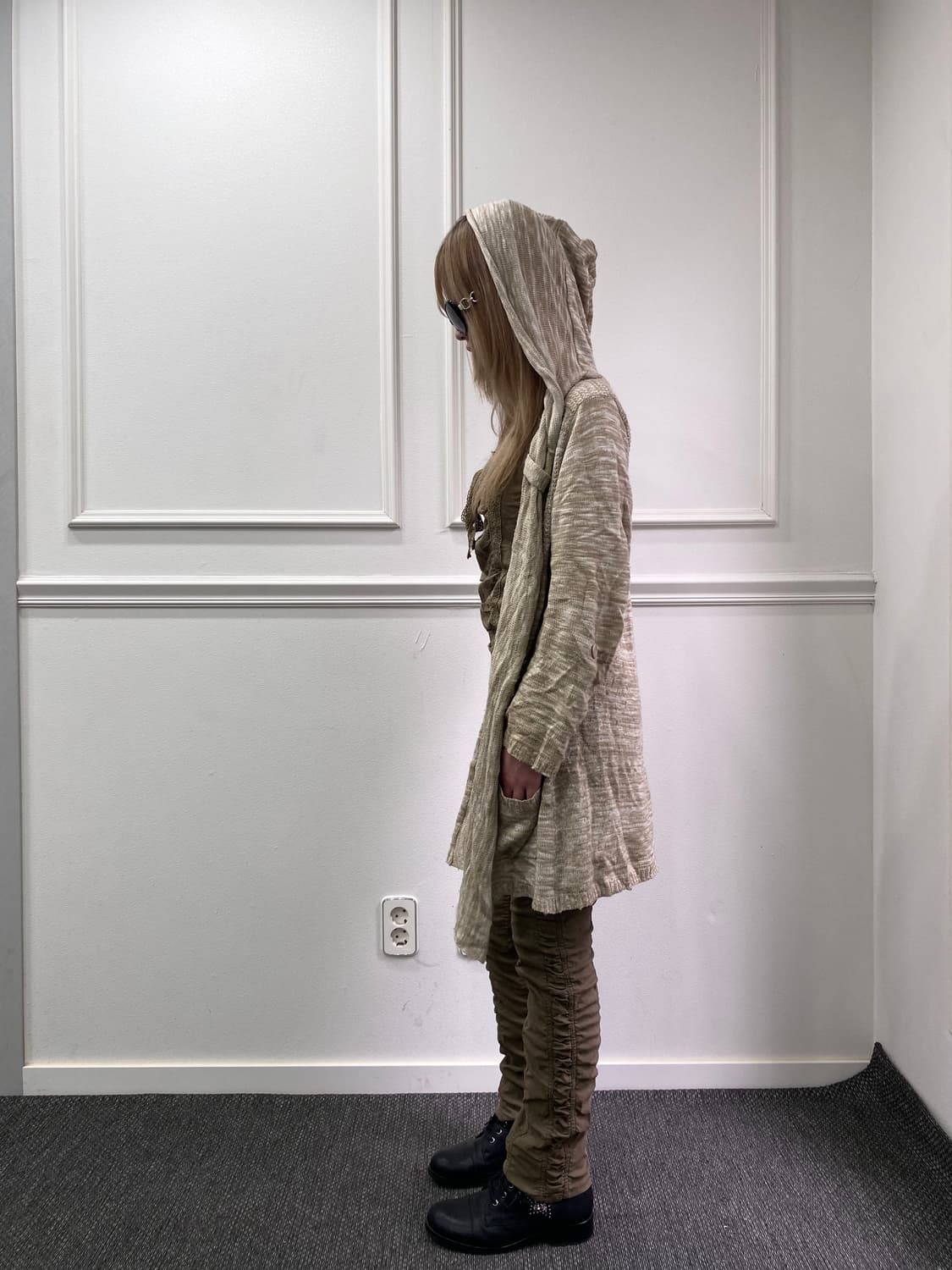 Y2K Mood Hoodie Knit Cardigan 상품이미지3