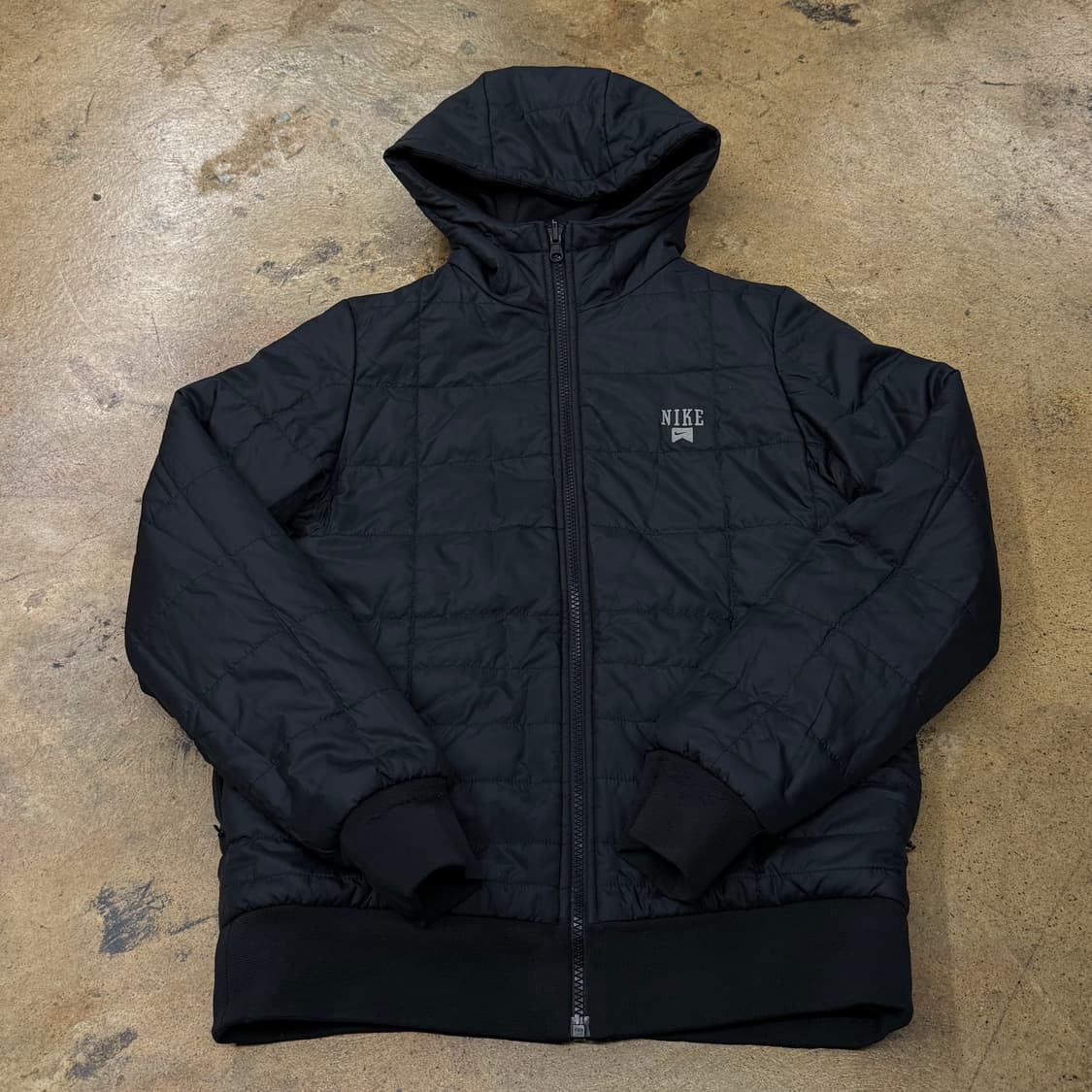 [정품/S] 나이키 퀼팅 후드 양면 패딩 블랙 b10 상품이미지2