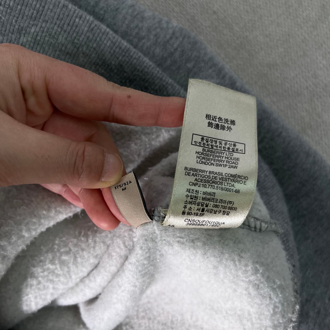 95 버버리 노바체크 기마로고 투웨이 후드집업 상품이미지10