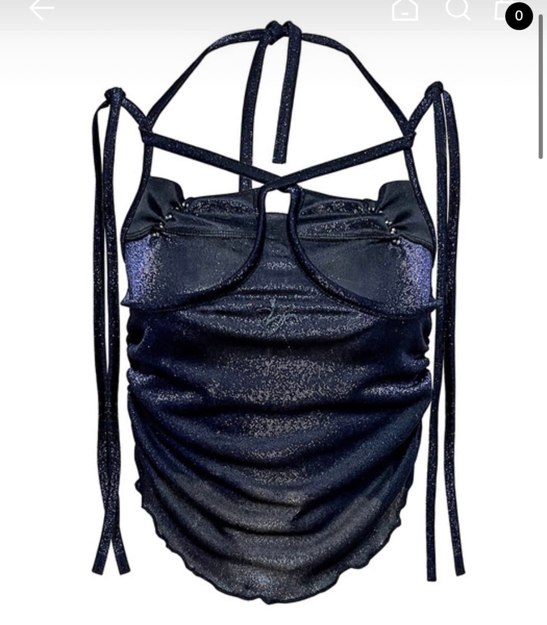 crystal strap top - black을 구합니다 상품이미지1