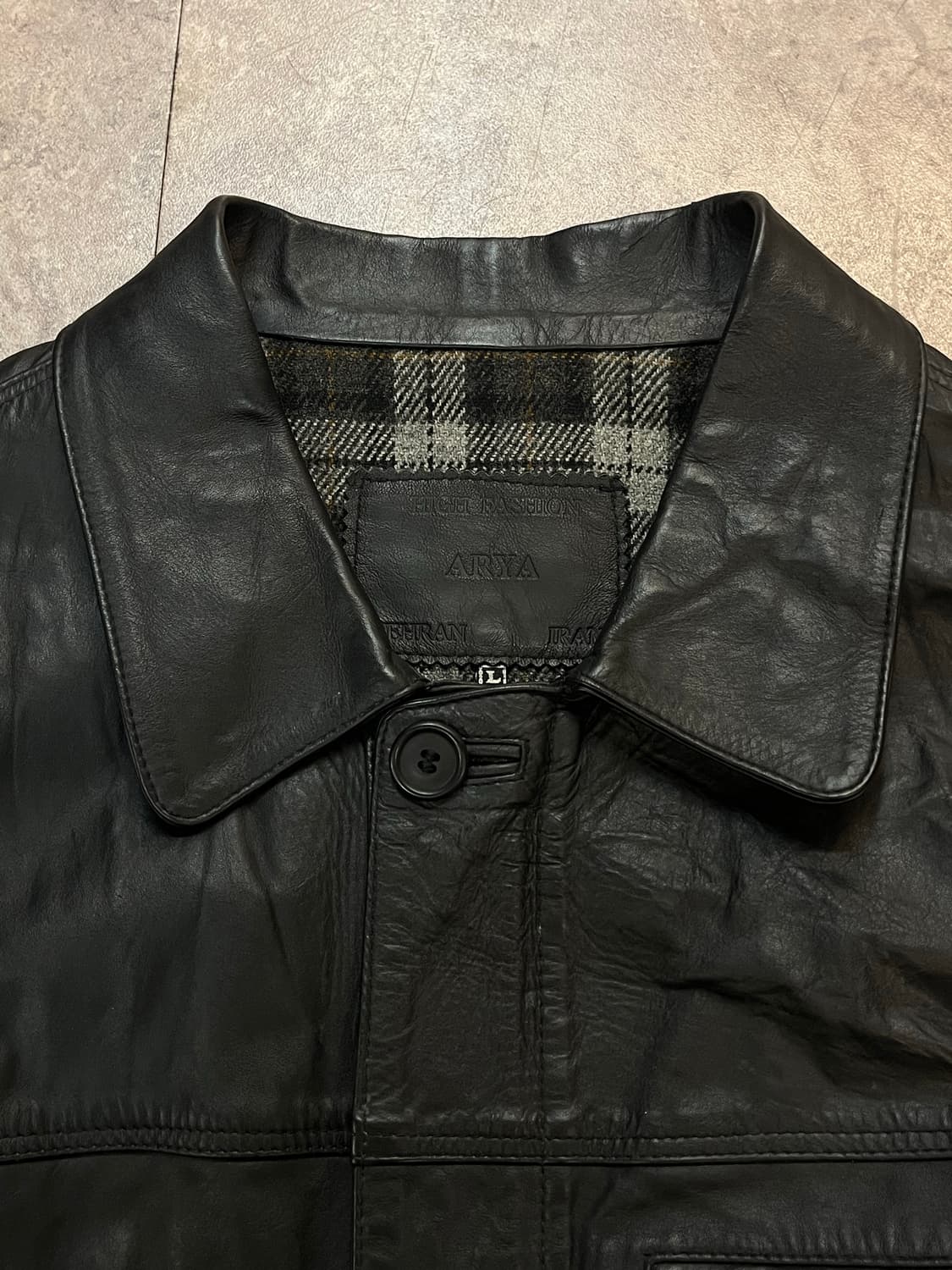 빈티지 레더 자켓 블랙 L #csz1978 상품이미지3