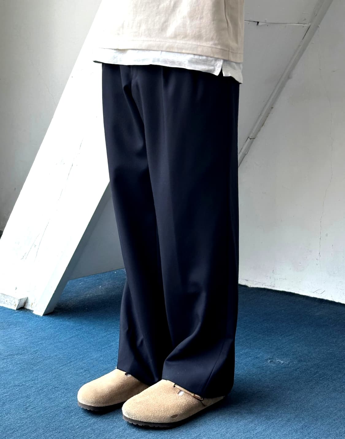 Wool poly 2 pleats trousers 상품이미지9
