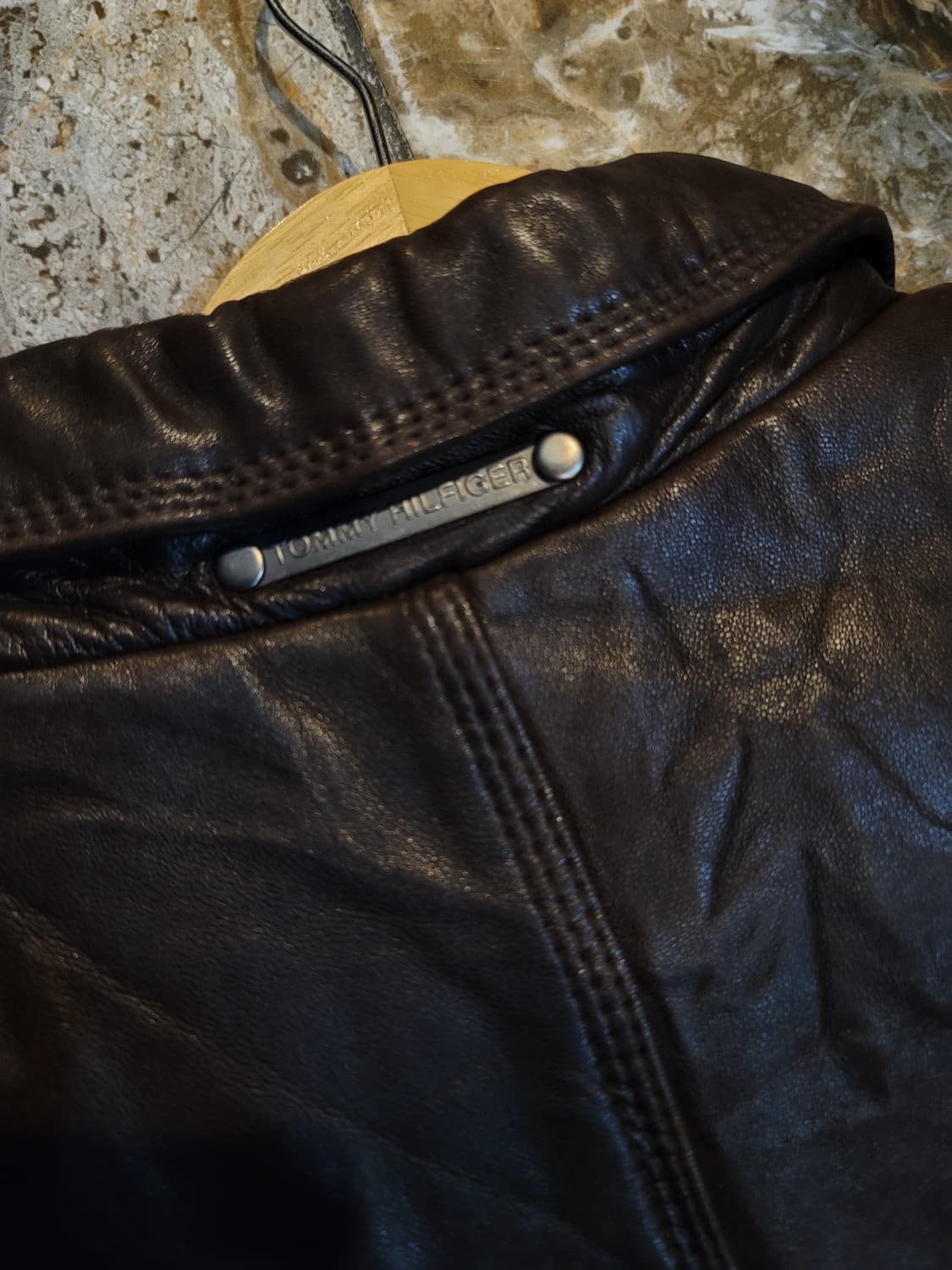 90's~ 타미힐피거 오리지날 양가죽 봄버자켓  상품이미지3