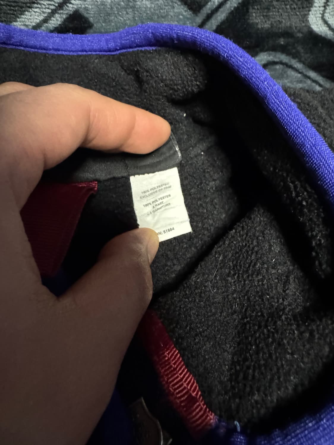 파타고니아 마수피얼 쿼터 짚 플리스 풀오버 블랙 블루 상품이미지5