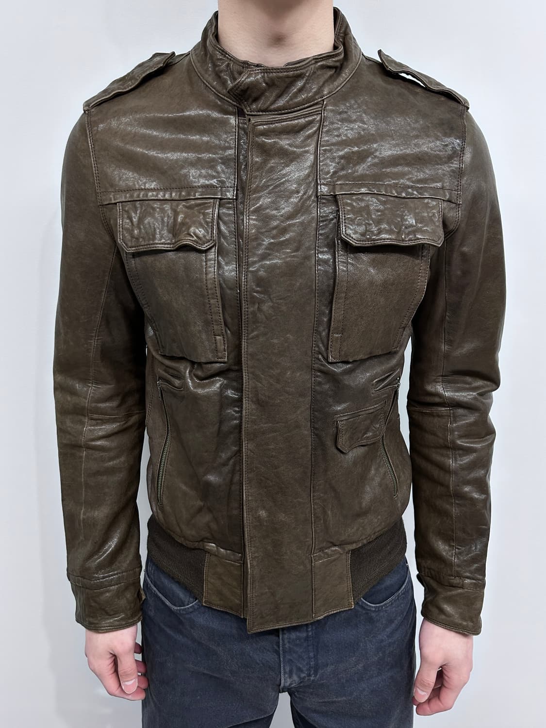 Eloq 더블 클로징 램스킨 자켓 상품이미지2