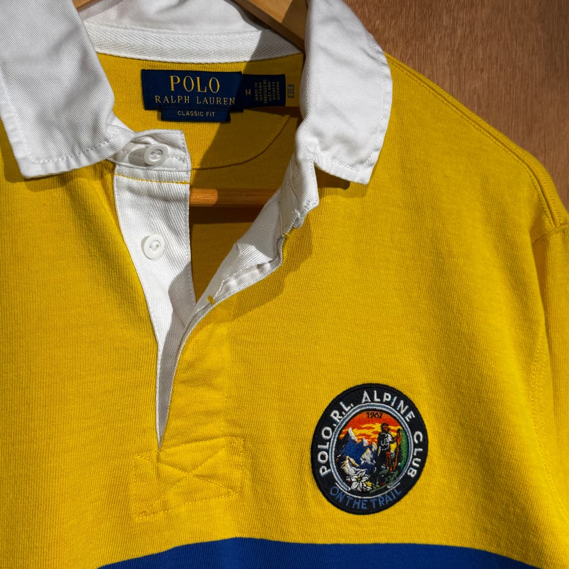 폴로랄프로렌 클래식핏 알파인 로고패치 럭비셔츠 럭비티 M 상품이미지3