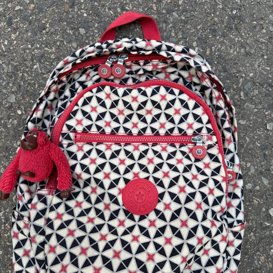 키플링 별 패턴 스타 지오 백팩 가방 상품이미지3