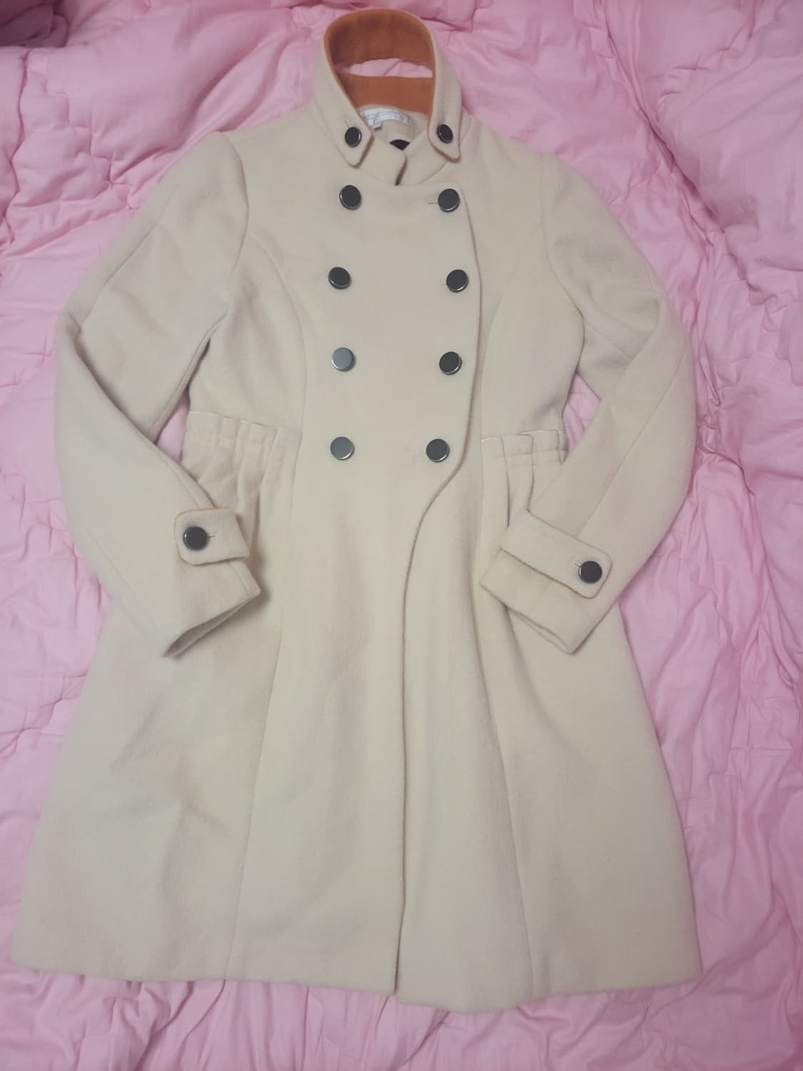 급처상태좋음!올리브데올리브 허리셔링 구찌느낌 코트자켓 레니본,오즈세컨st 상품이미지2