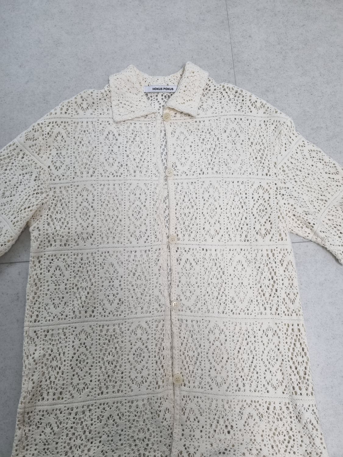 호쿠스포쿠스 크로셰 셔츠 가디건 상품이미지8