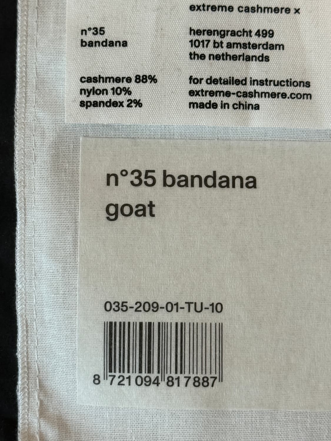 익스트림캐시미어 반다나 고트 goat 컬러 상품이미지4