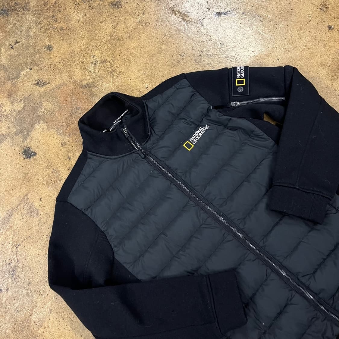 [정품/L] 내셔널지오그래픽 블랙 패딩 자켓 b19 상품이미지1