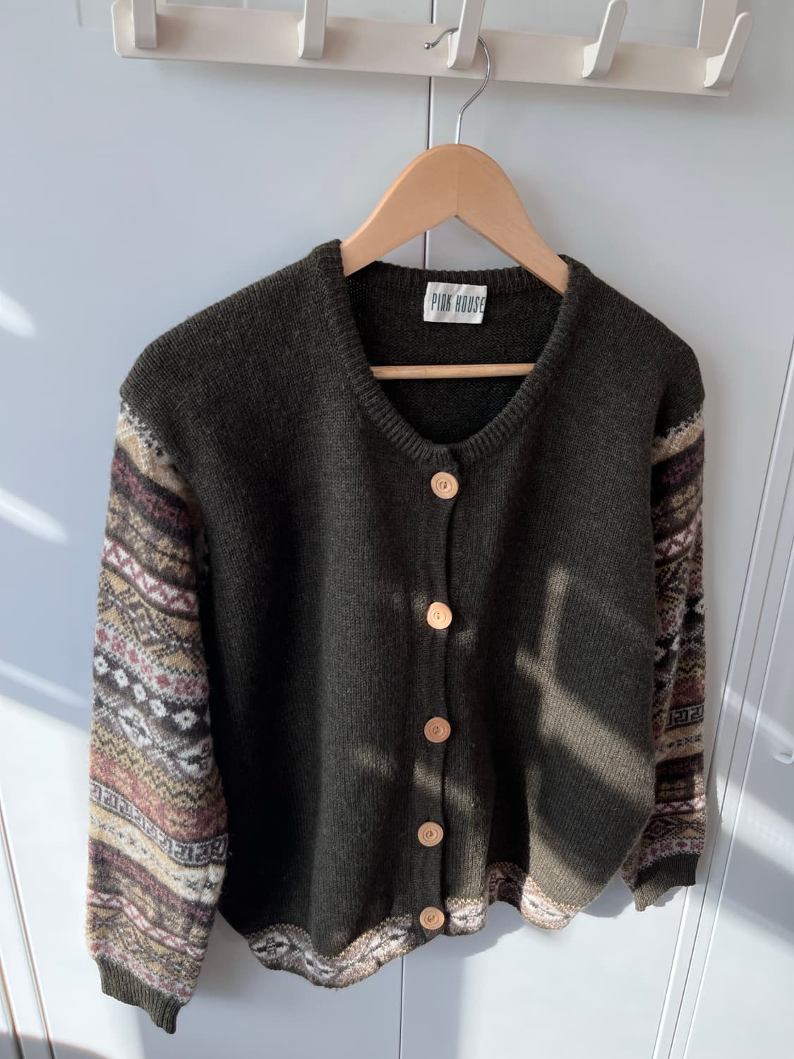 핑크하우스 노르딕 울니트 라운드 가디건  상품이미지7