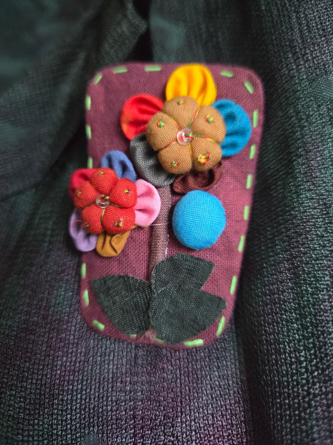 천연염색  인견100%  조끼 자켓 +블라우스  세트  상품이미지10