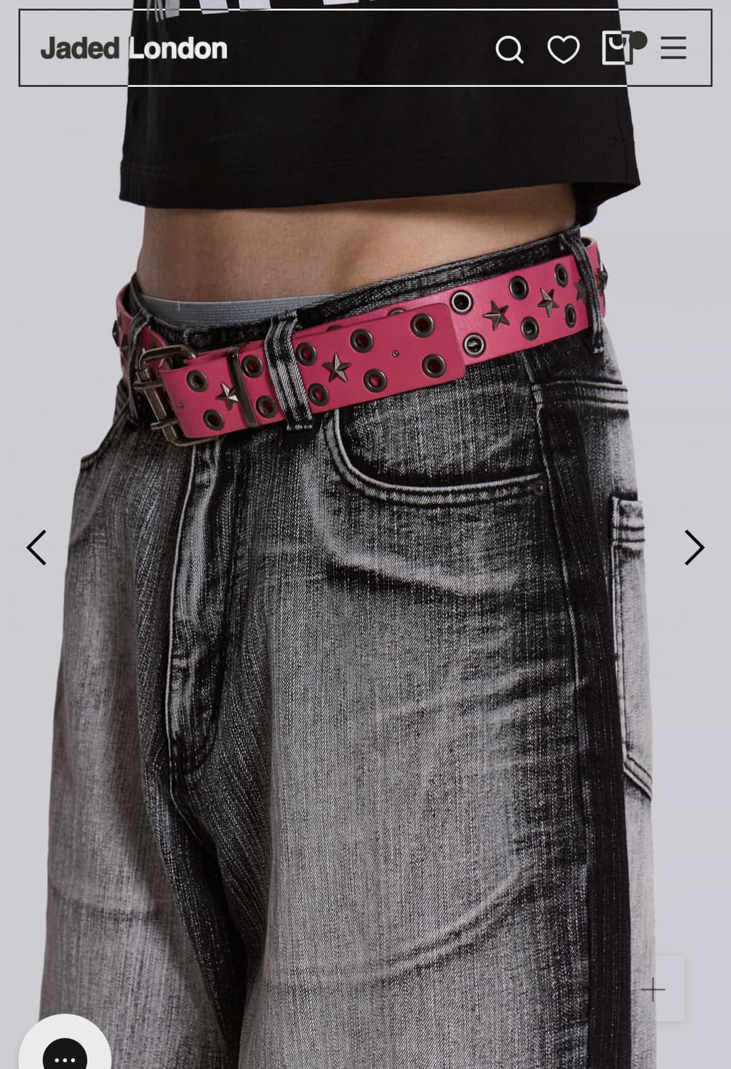 제이디드런던 Black White Wash XL Colossus Jean 상품이미지3