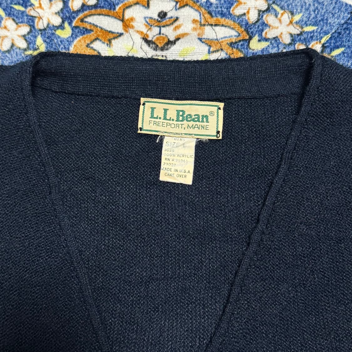 빈티지 8-90s USA 엘엘빈 니트 가디건  상품이미지3