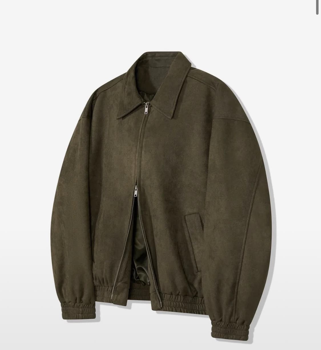 스탠다드 블루종 스웨이드 자켓 카키 상품이미지1