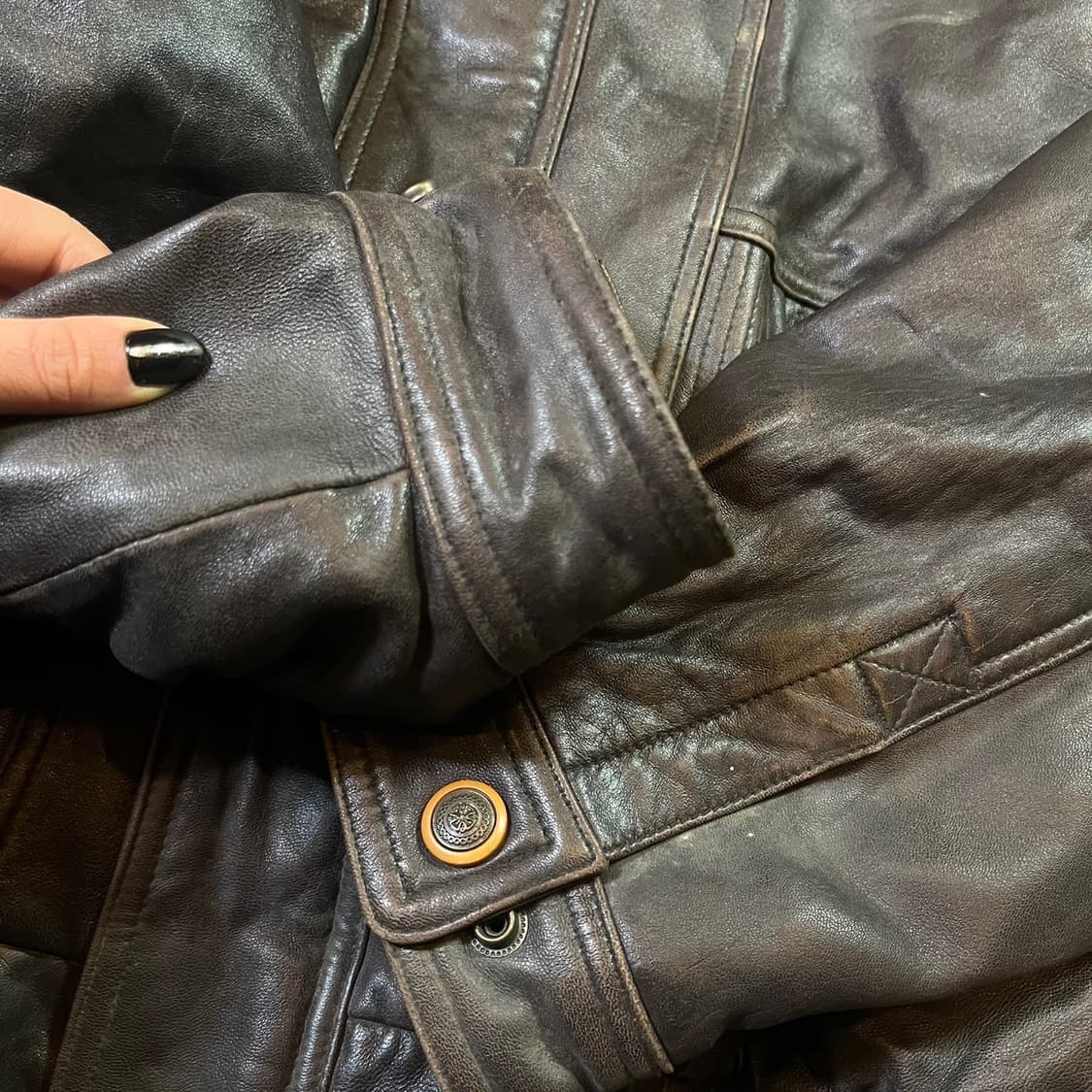 VINTAGE 빈티지 양가죽 봄버자켓 상품이미지7