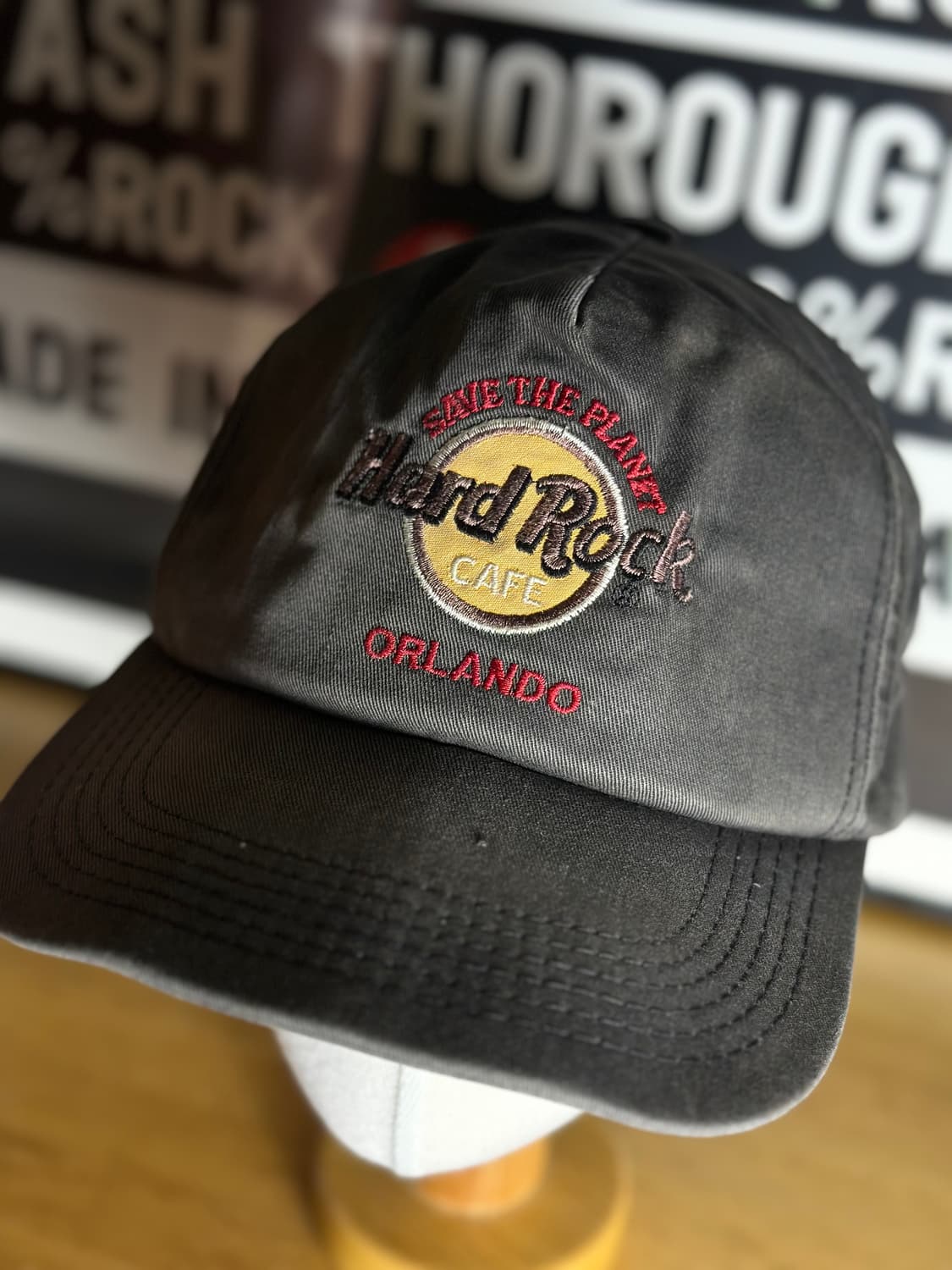 90s Hardrock Cafe 빈티지 하드락 카페 선페이드 모자 상품이미지2