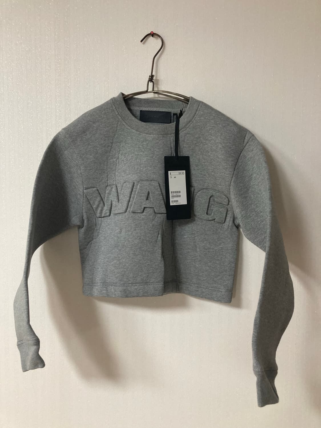 (s) 알렉산더왕 코듀로이 모크넥 크롭 맨투맨 상품이미지2