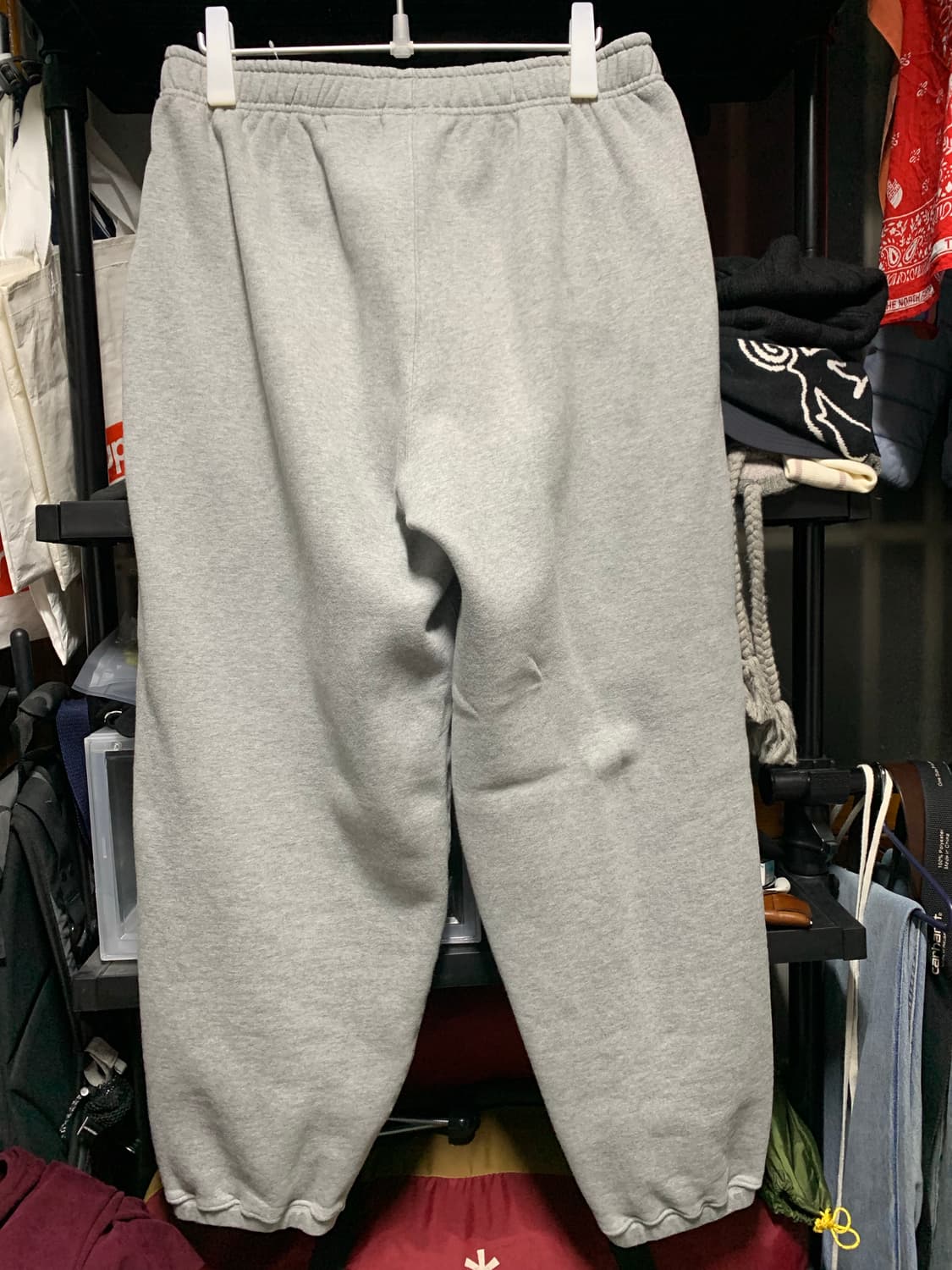 [L] 초판!) 나이키 x 스투시 NRG BR 플리스 팬츠 그레이 상품이미지3