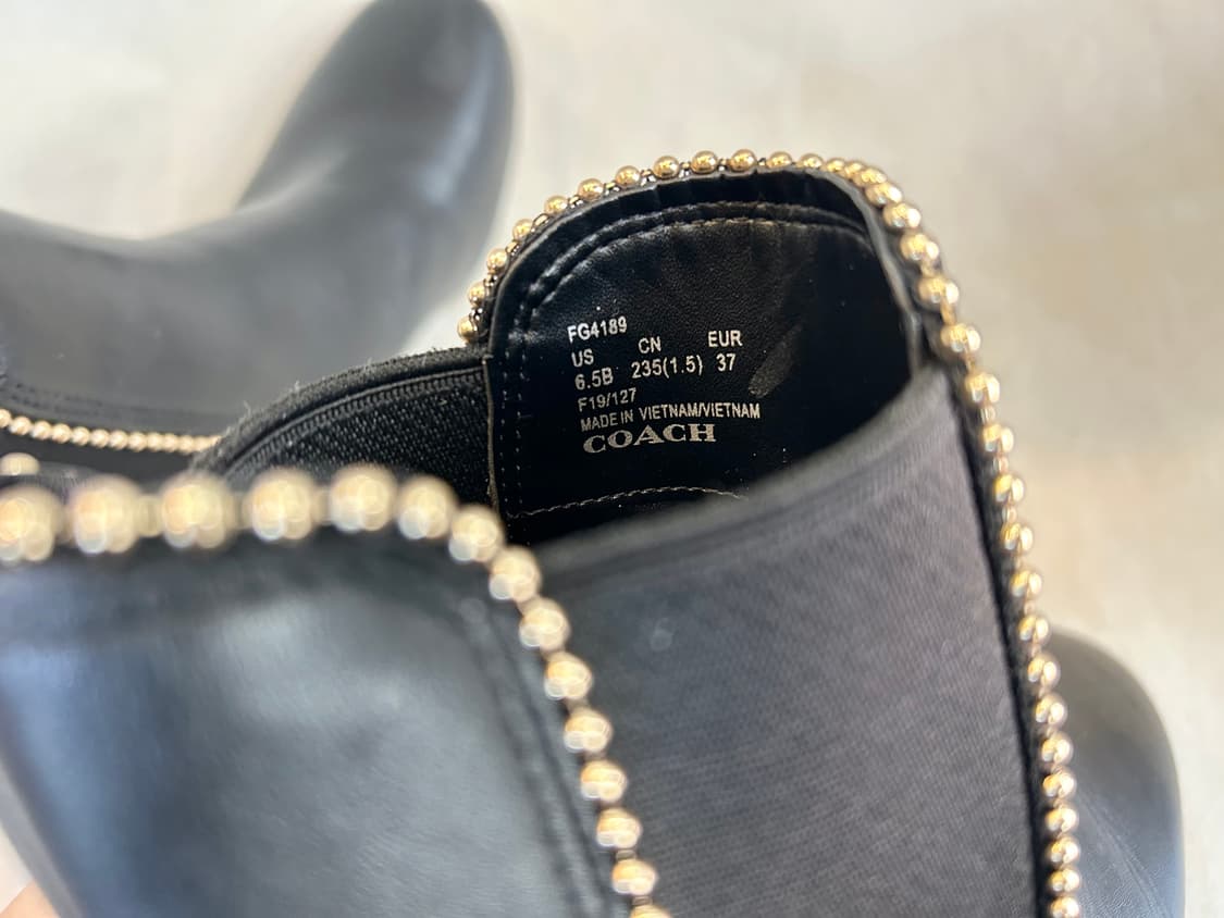 코치 레더 트림 부츠 상품이미지6