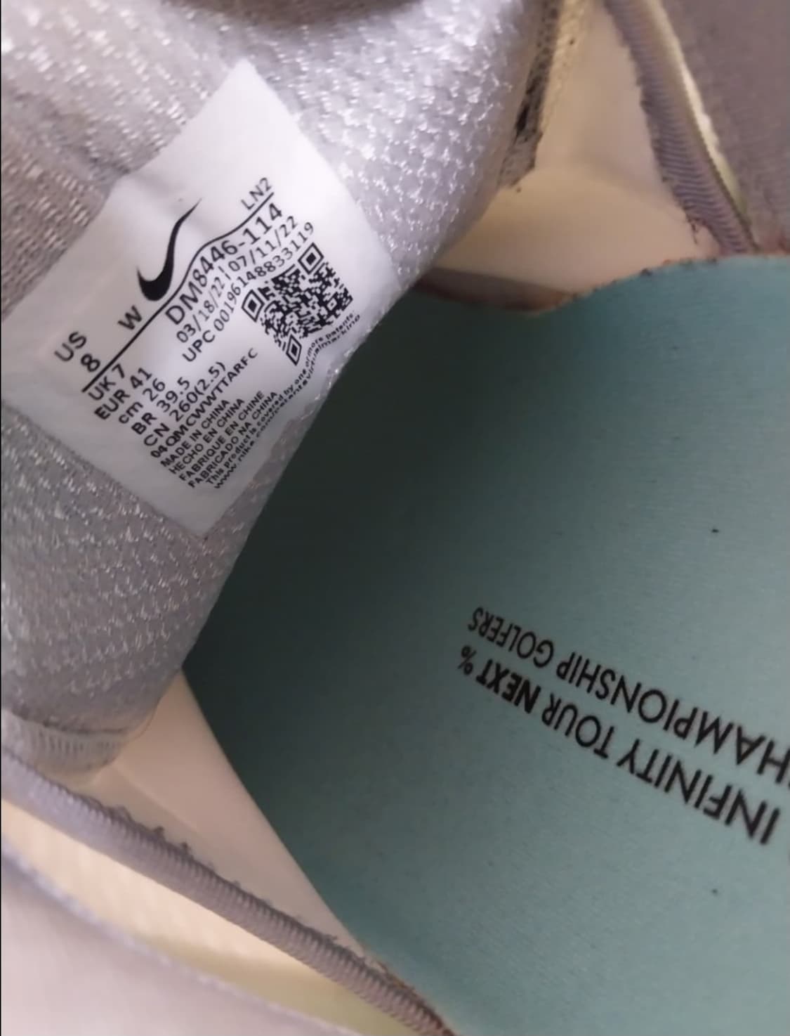 남녀공용 나이키 에어줌 인피니티 투어 넥스트 퍼센트 코파 골프화 (260 상품이미지9