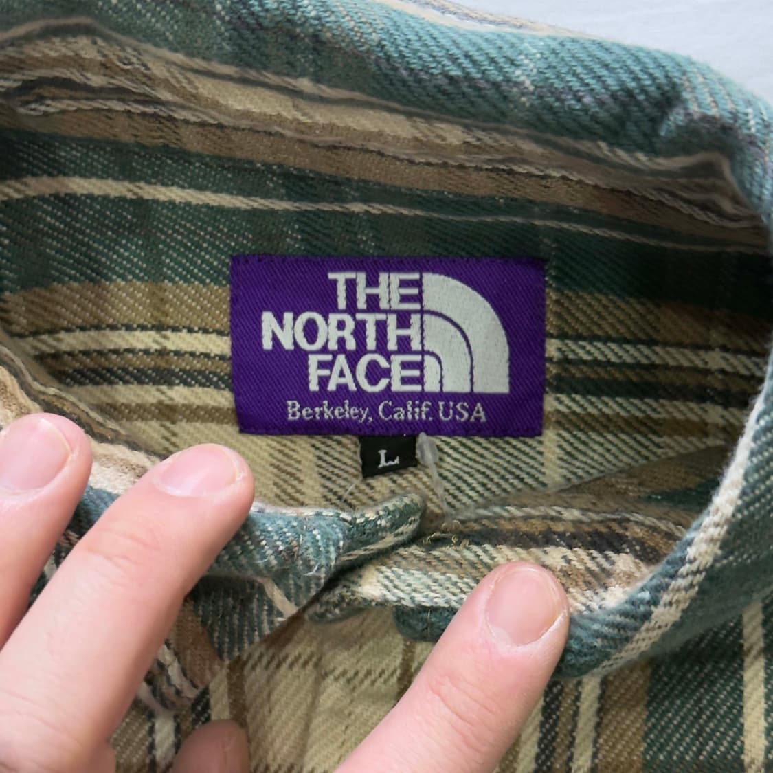 노스페이스 퍼플라벨 체크 셔츠 상품이미지4