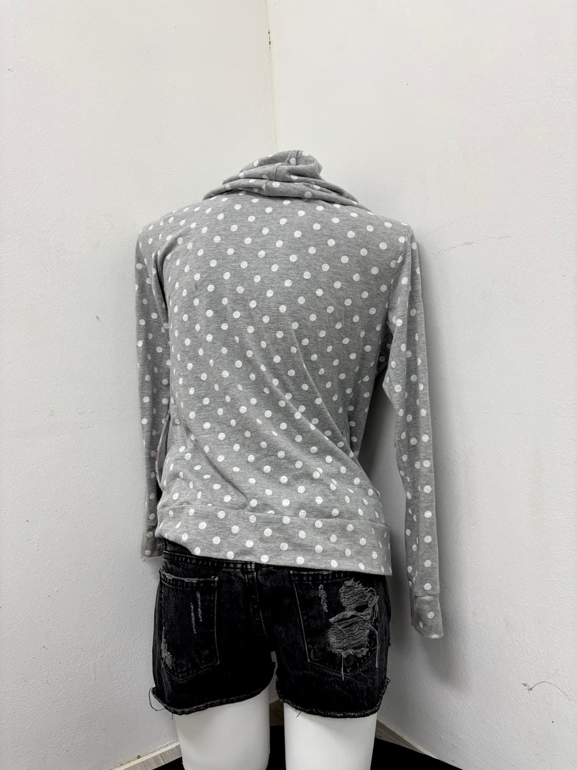 “Vintage” Dot Pattern Kitsch Print Hoode 상품이미지9