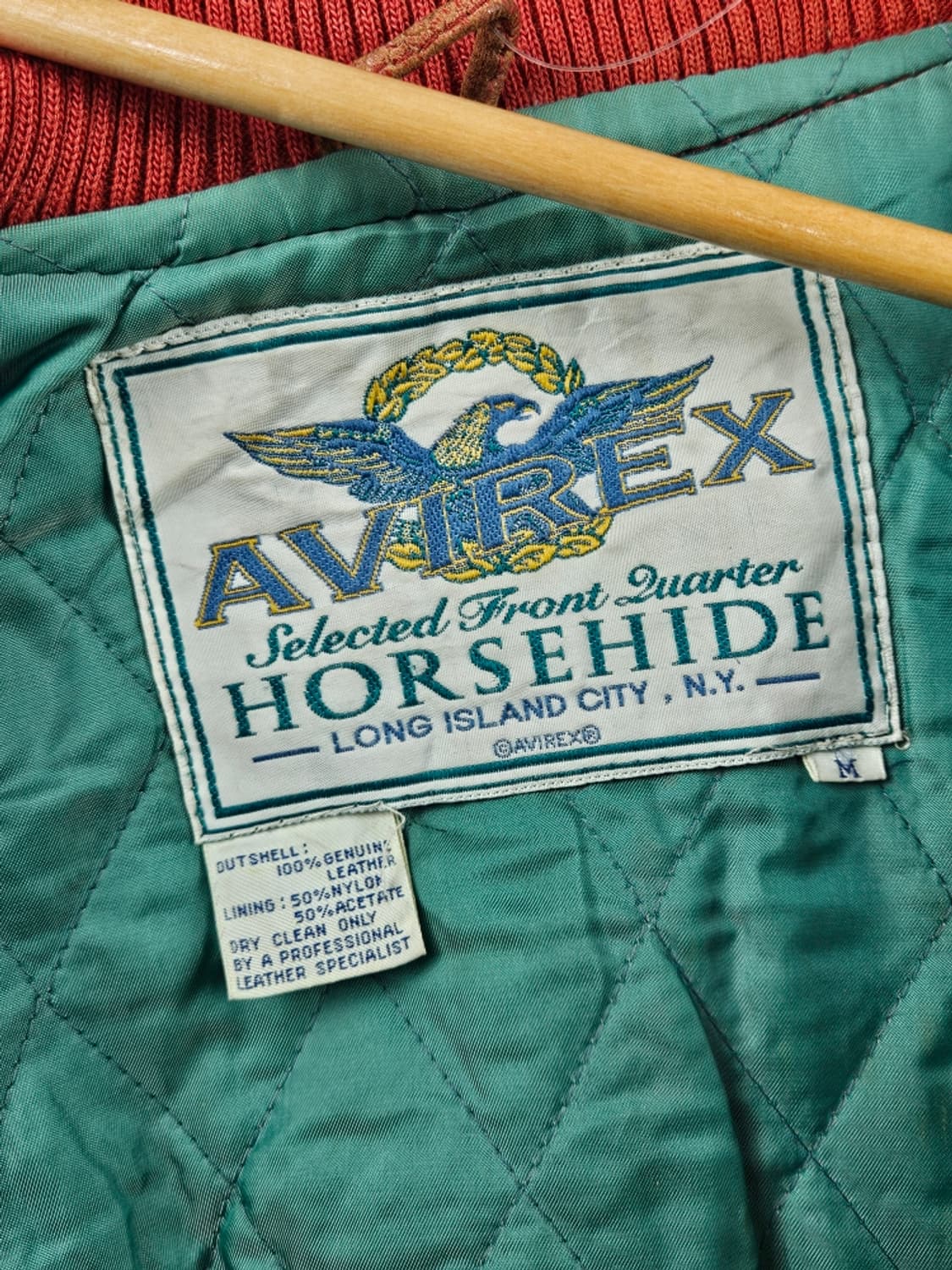 아비렉스 올프로 챔스 홀스하이드 가죽 봄버 자켓 ( M ) / 11110 상품이미지9