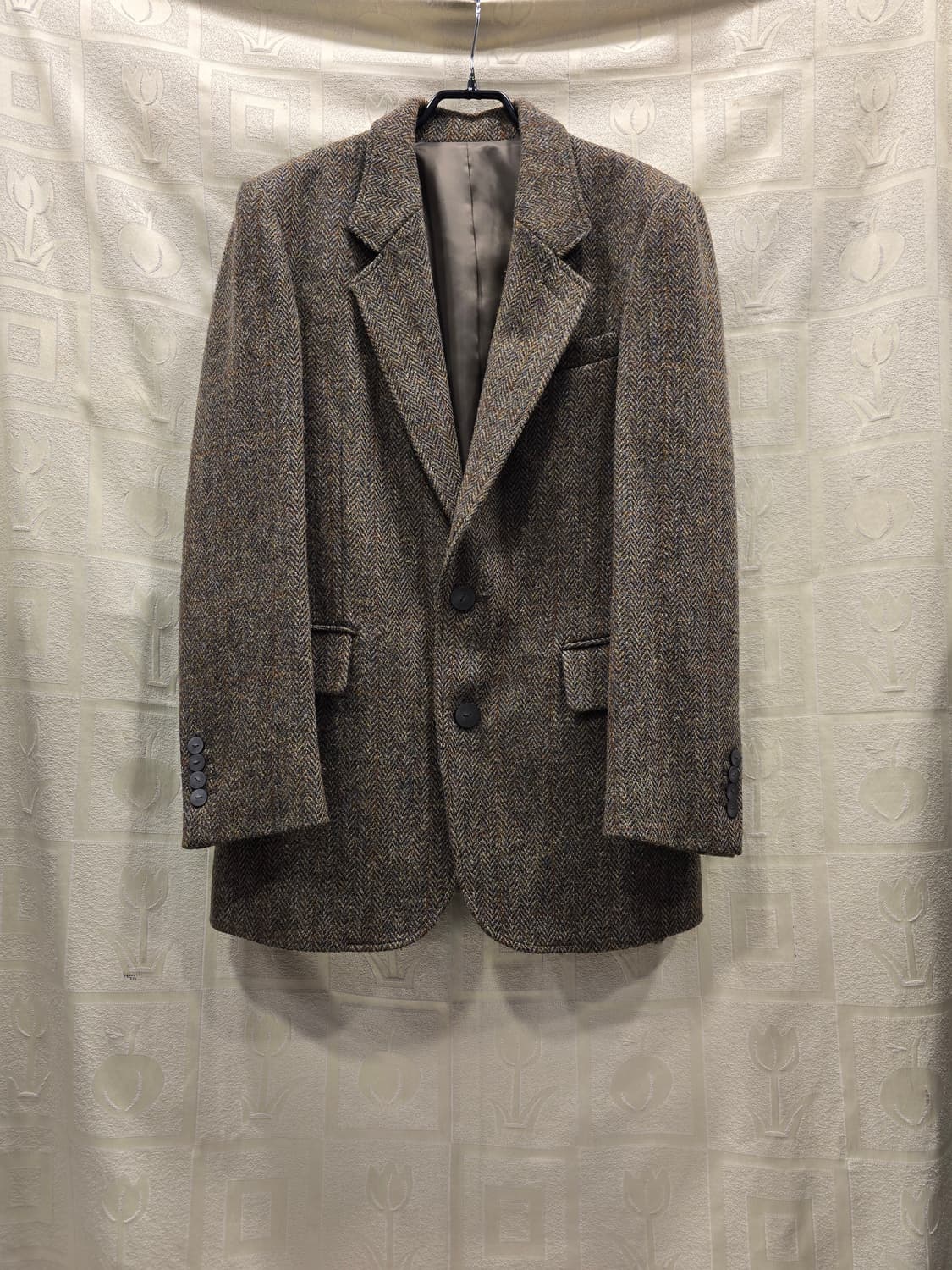 해리스 트위드 헤링본 울 블레이저 자켓 95정도 상품이미지1