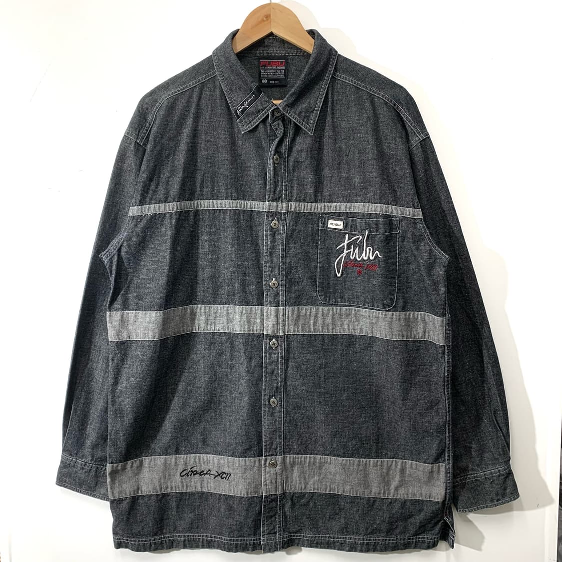 푸부 올드스쿨 데님 셔츠  상품이미지1