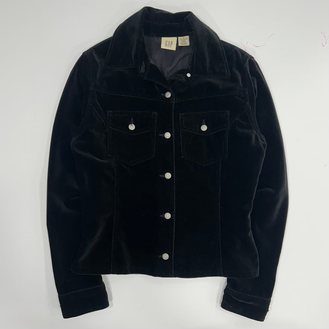 Gap 갭 벨벳 블랙 셔츠 자켓  상품이미지3