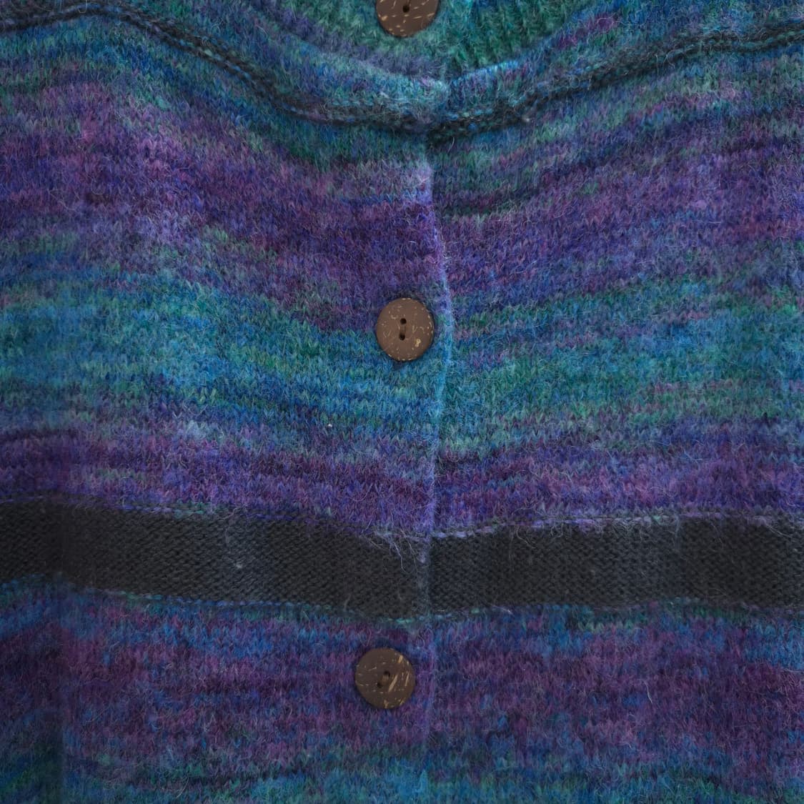 울혼방 스트라이프 가디건 일본빈티지 상품이미지4