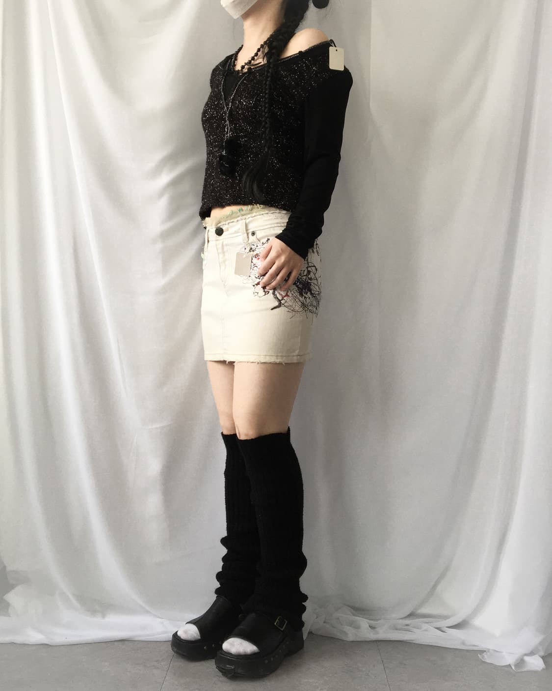 Pom pom glitter woolen knit 상품이미지7