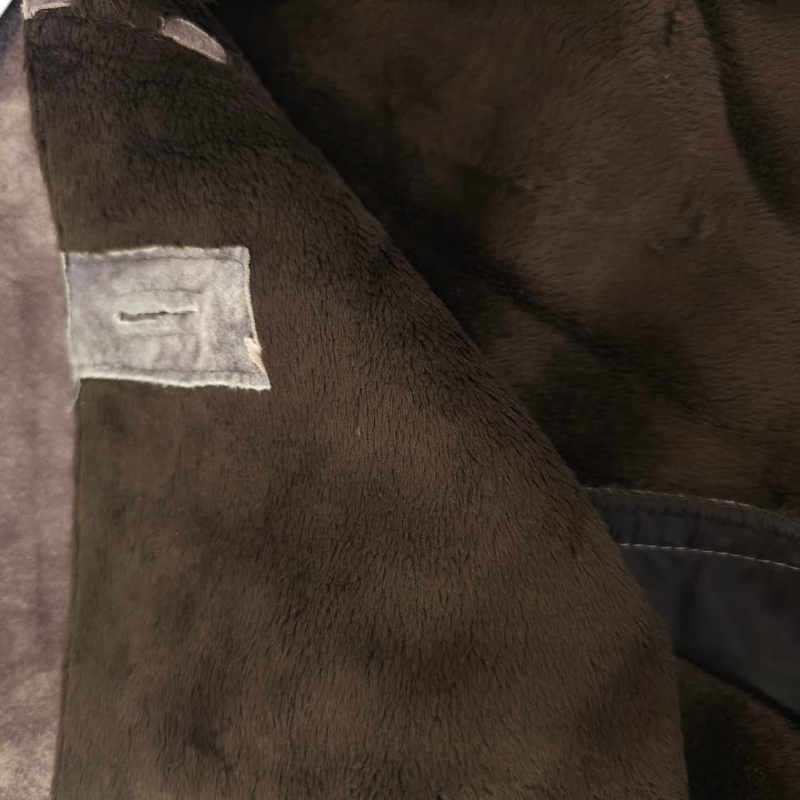 빈티지 워싱 레더 무스탕 자켓 털안감 상품이미지9