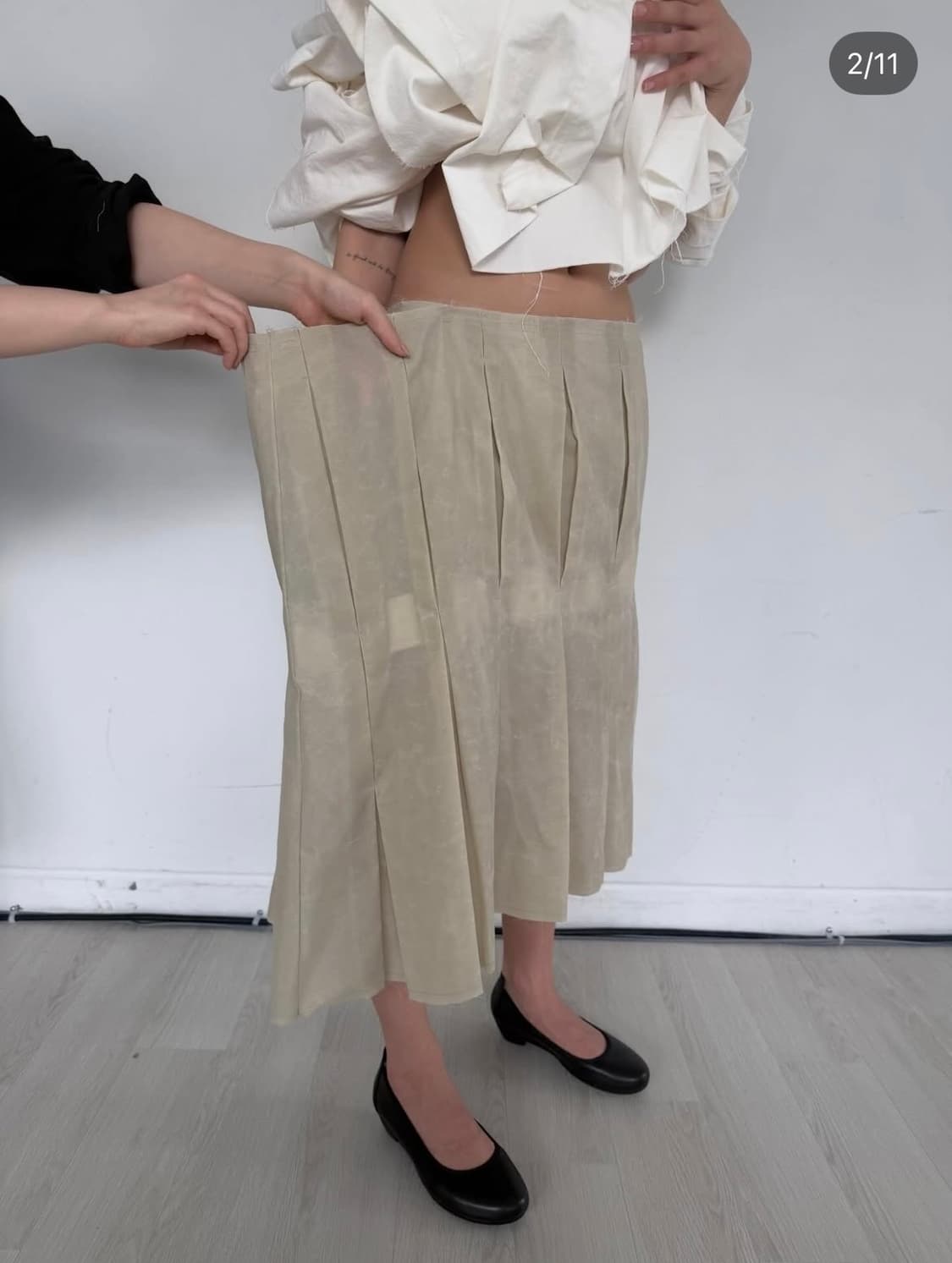 에옹쓰 stts 플리츠 스커트 상품이미지2