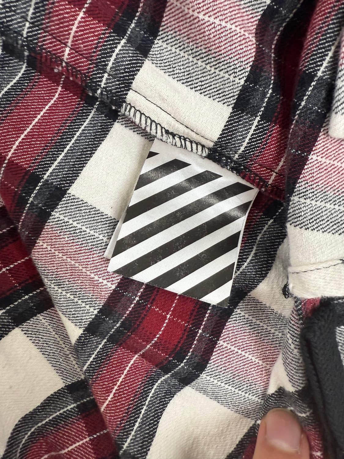 오프화이트 Off White 플란넬 체크 셔츠 상품이미지7