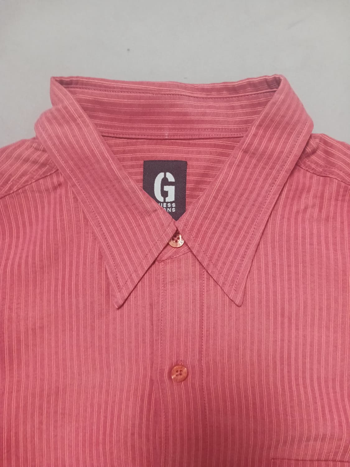 [XL] 게스 진스 형광 스프라이트 셔츠형 자켓 오버핏 상품이미지2