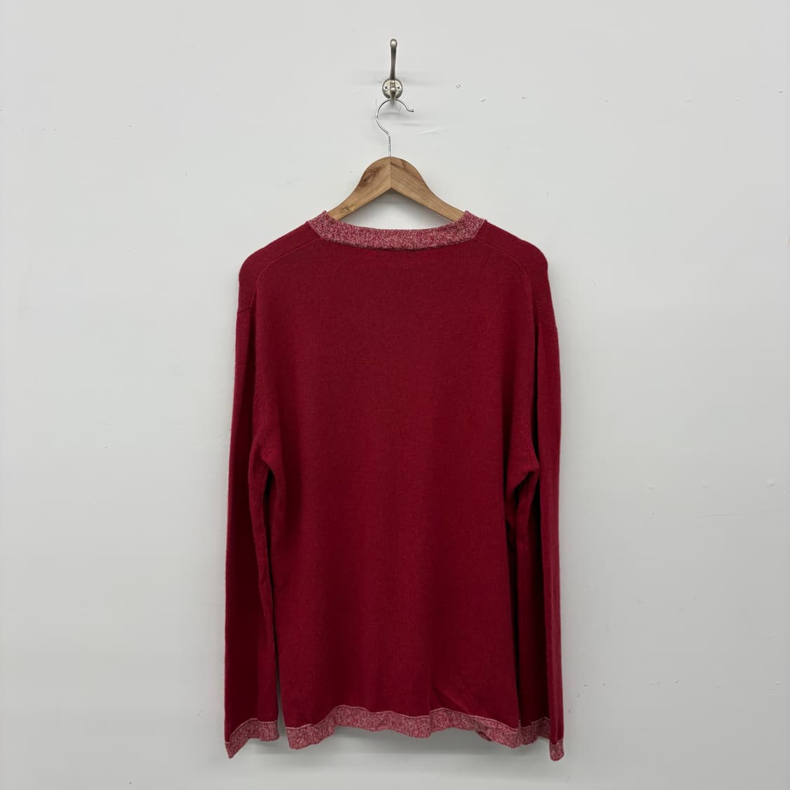 버버리 레드 가디건 여/L 상품이미지2