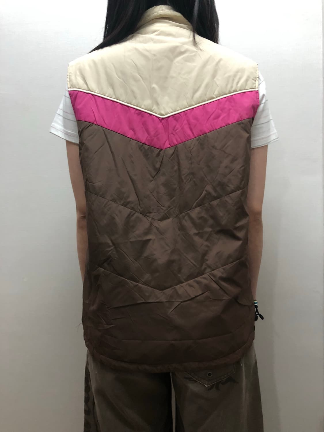 빈티지 아놀드파머 브라운 패딩 베스트 상품이미지9