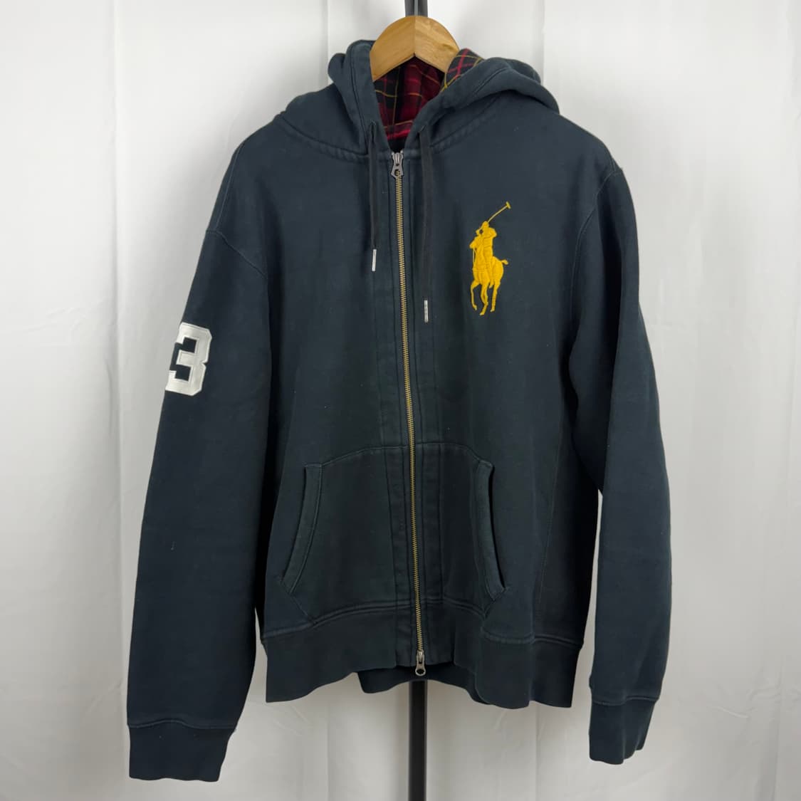 Polo]폴로 랄프로렌 빅포니 후드집업 블랙 XL  상품이미지2