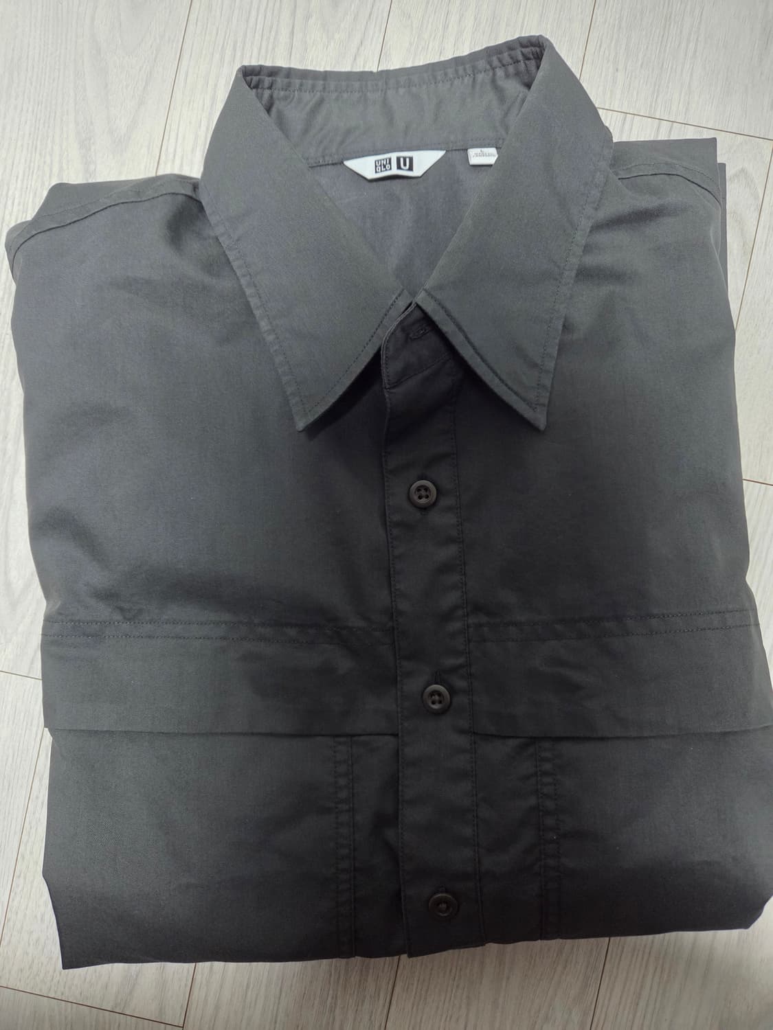 유니클로u 유틸리티 오버셔츠 다크그레이 L 상품이미지2
