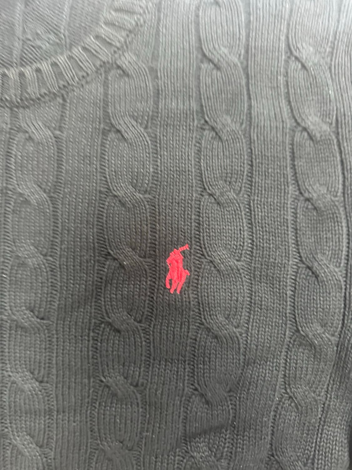 폴로 검정 니트 L 상품이미지3