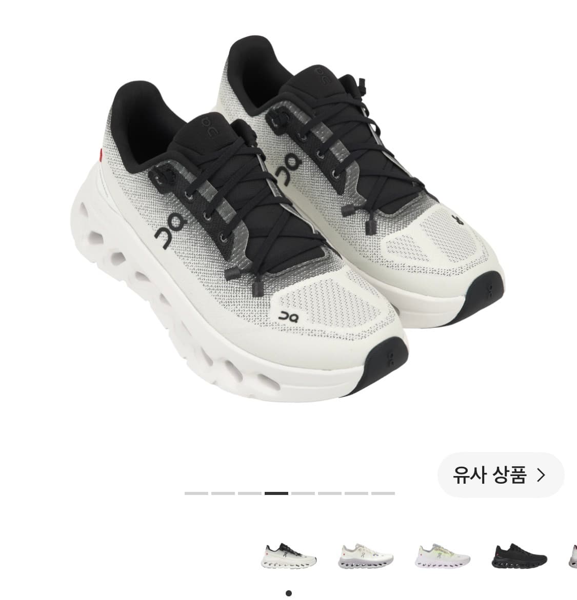 온 러닝 Cloudtilt 블랙 아이보리 US 6 상품이미지2