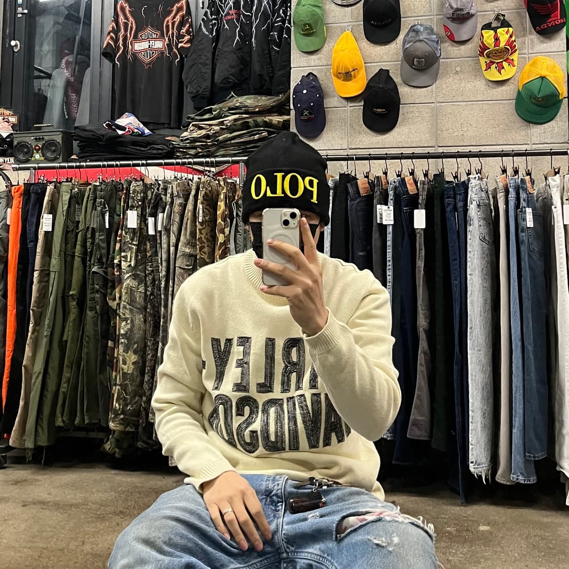 폴로 빅 로고 비니 상품이미지5